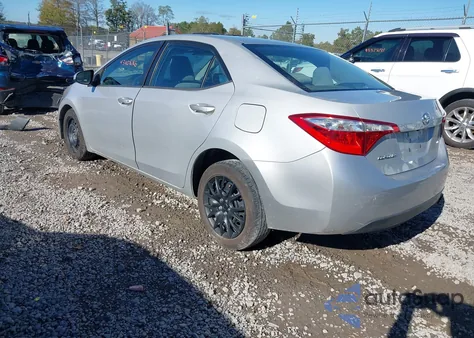 2015 Toyota Corolla Le from USA, damaged, VIN 2T1BURHE7FC233907
